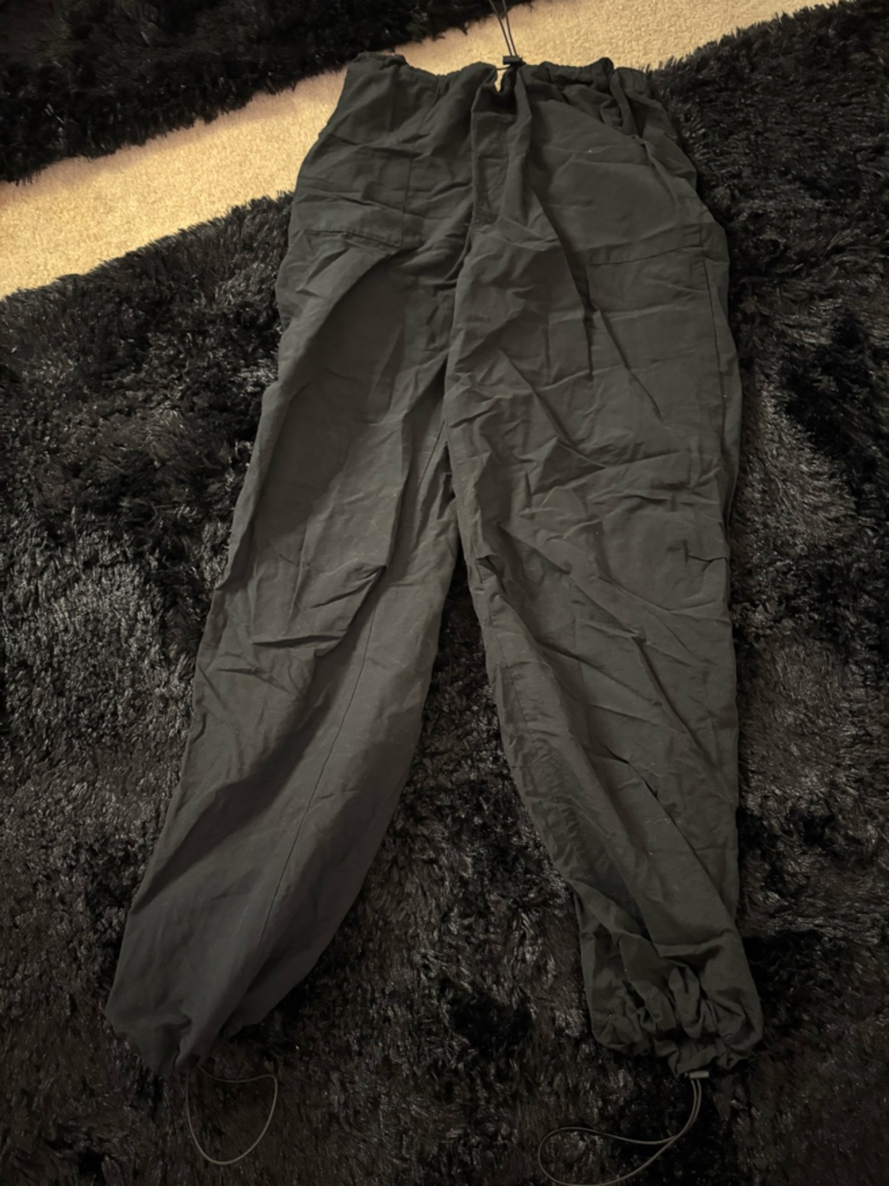 Aeropostale Black Drawstring Jogger Pants